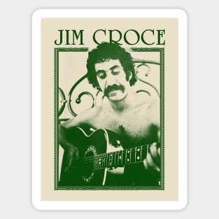 Jim Croce || Green Vintage Variant Magnet